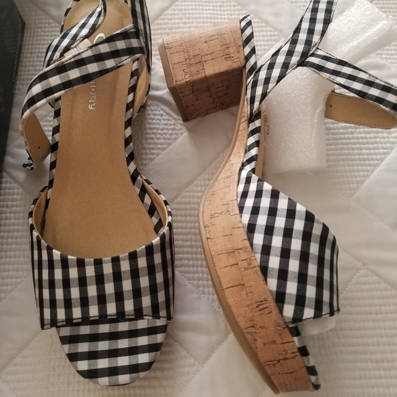 Chinese Laundry Shoes - NWT CL Krystal Black Gingham Shoes
